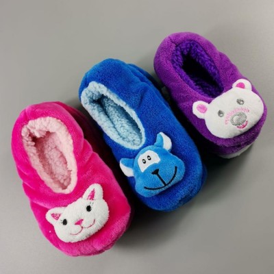 Premium Soft Plush Child Slippers Cartoon Warm Winter House Shoes